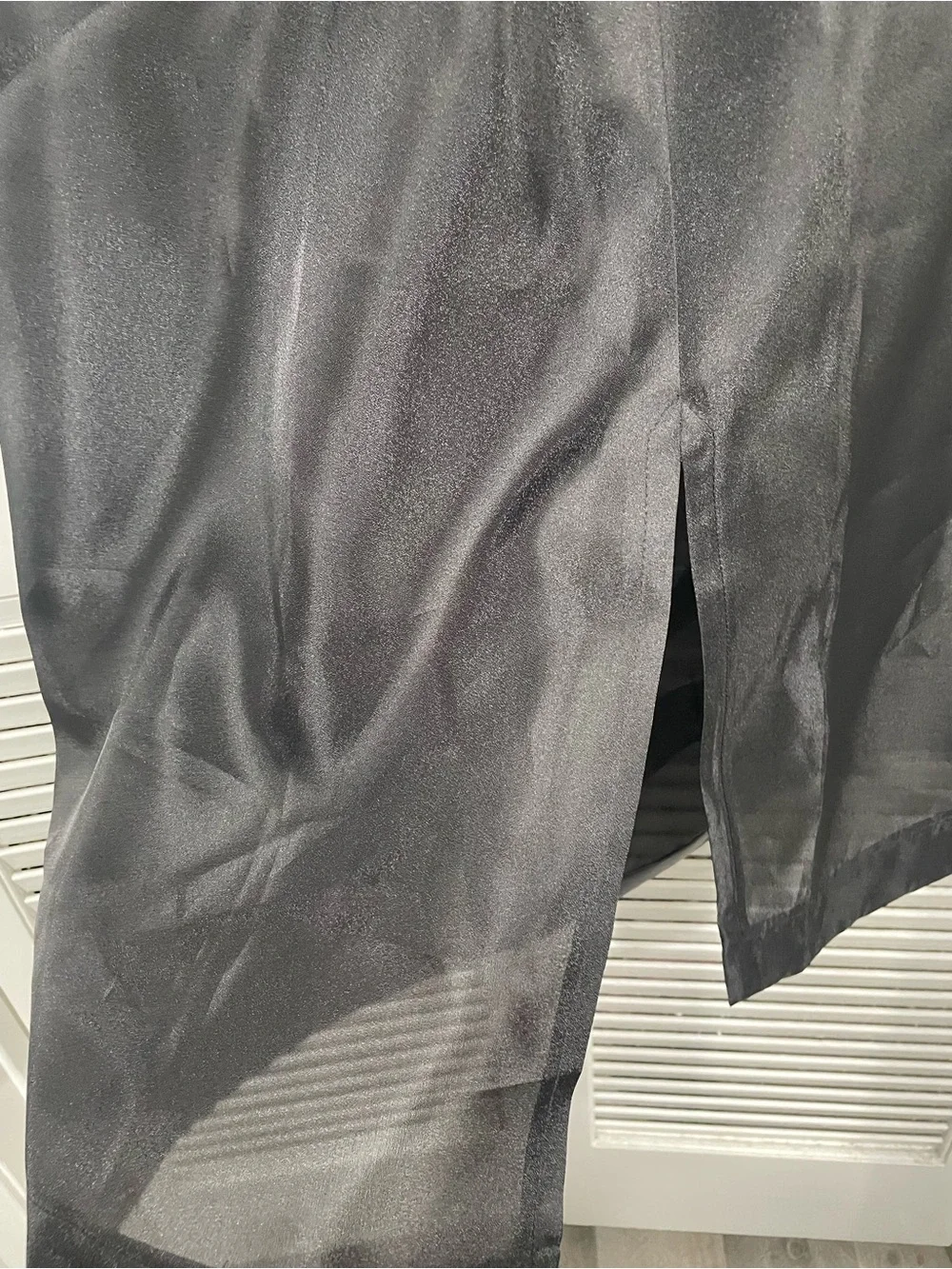 NWT Black Ruffled Midi Skirt - Women's Black Midi Skirt - Picture 9 of 12